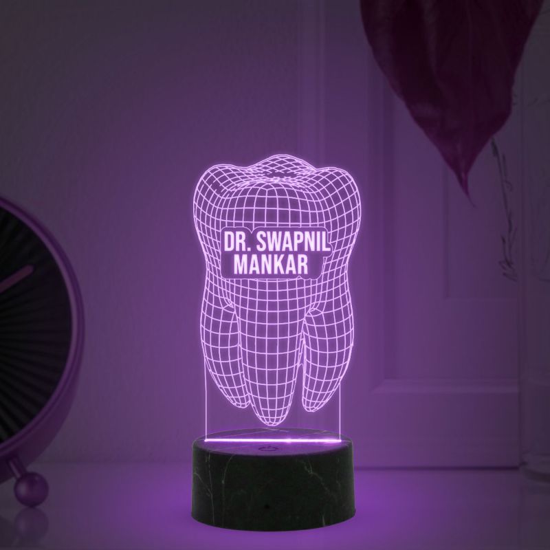 3D Design Of Teeth Night Lamp